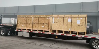 Plywood shipping crates